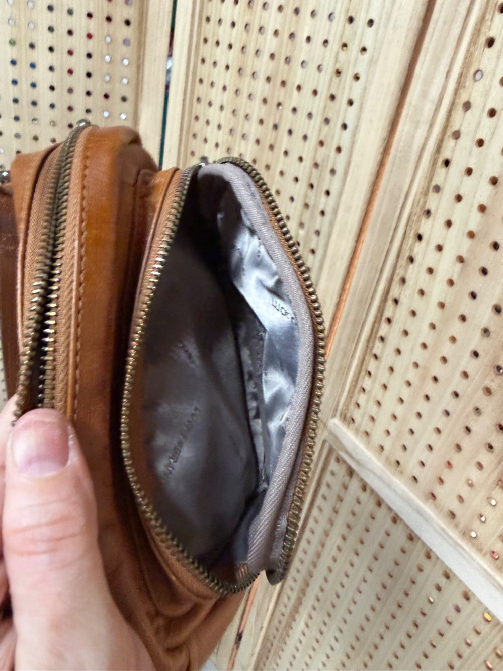 Lucky Brand Yucca Leather Crossbody Bag Walnut Brown Fanny Pack Belt Bag - Picture 14 of 15